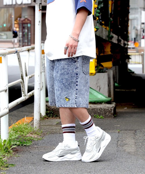(What it isNt)ART BY MARKGONZALES(ワットイットイズント)の「【(What it isNt)ART BY MARKGONZALES】デニムショーツ(その他パンツ・メンズ・ダークインディゴブルー/オフホワイト/ライトインディゴブルー・M/L/XL)」の10枚目の写真