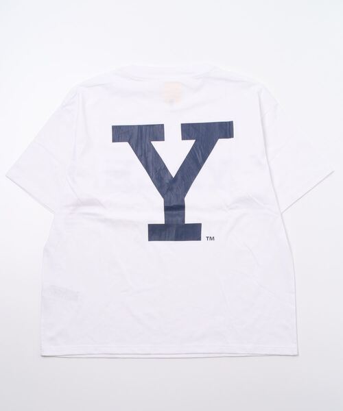 JEANS FACTORY （ジーンズファクトリー）の「[YALE/イェール] 別注 カレッジロゴプリントTシャツ（Tシャツ/カットソー・レディース・ネイビー/ホワイト・XL/L/M）」の16枚目の写真