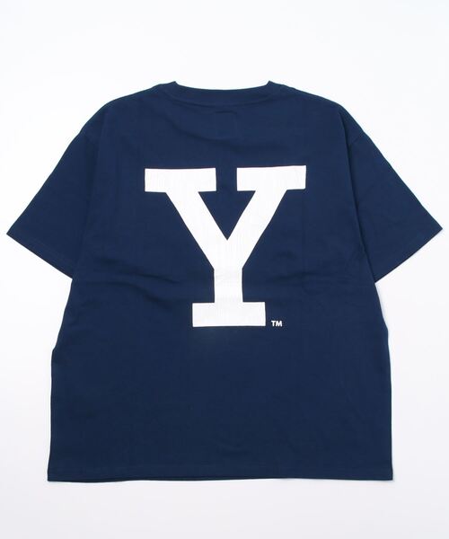 JEANS FACTORY （ジーンズファクトリー）の「[YALE/イェール] 別注 カレッジロゴプリントTシャツ（Tシャツ/カットソー・レディース・ネイビー/ホワイト・XL/L/M）」の21枚目の写真