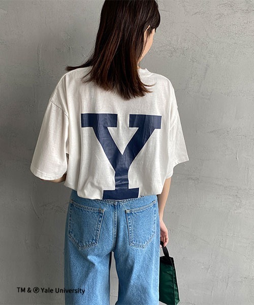 セール】[YALE/イェール] 別注 カレッジロゴプリントTシャツ（Tシャツ