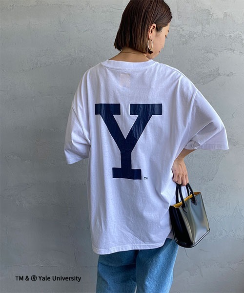 セール】[YALE/イェール] 別注 カレッジロゴプリントTシャツ（Tシャツ