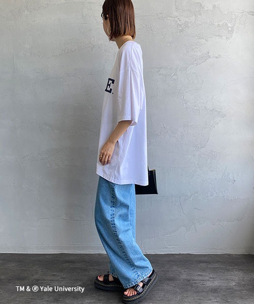 セール】[YALE/イェール] 別注 カレッジロゴプリントTシャツ（Tシャツ