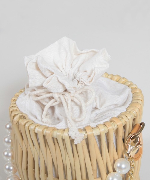 Julia Boutique(ジュリアブティック)の「パール付きかごバッグ/22174(かごバッグ・レディース・ベージュ・ONE)」の12枚目の写真