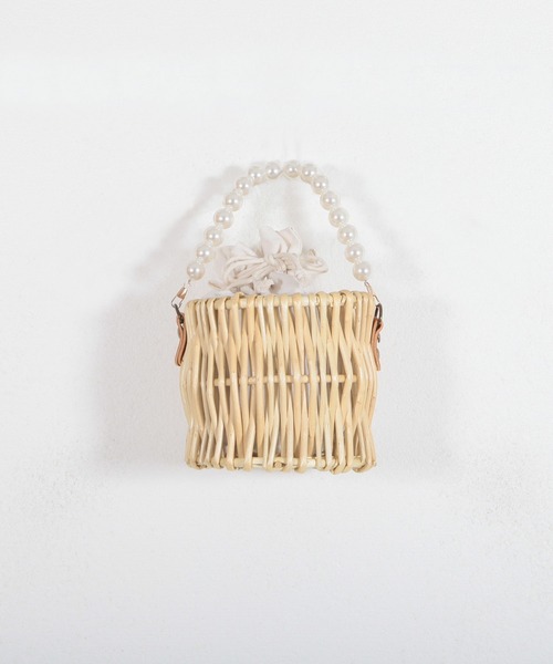 Julia Boutique(ジュリアブティック)の「パール付きかごバッグ/22174(かごバッグ・レディース・ベージュ・ONE)」の19枚目の写真