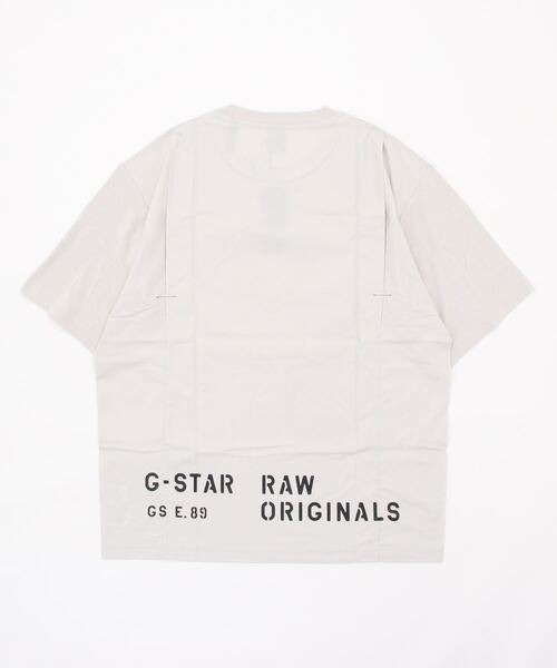 G-STAR(ジースター)の「UTILITY MIX BOXY T-SHIRT/バックプリント/ロゴT/オーバーサイズ(Tシャツ/カットソー・メンズ・ライトグレー/ダークブラック/ライトグリーン・SMALL/MEDIUM/LARGE/X-SMALL/X-LARGE)」の16枚目の写真