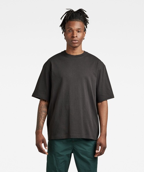 G-STAR(ジースター)の「UTILITY MIX BOXY T-SHIRT/バックプリント/ロゴT/オーバーサイズ(Tシャツ/カットソー・メンズ・ライトグレー/ダークブラック/ライトグリーン・SMALL/MEDIUM/LARGE/X-SMALL/X-LARGE)」の1枚目の写真