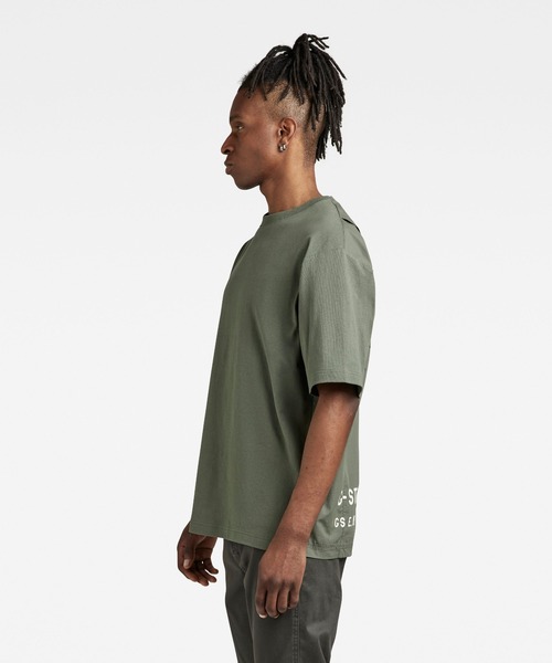 G-STAR(ジースター)の「UTILITY MIX BOXY T-SHIRT/バックプリント/ロゴT/オーバーサイズ(Tシャツ/カットソー・メンズ・ライトグレー/ダークブラック/ライトグリーン・SMALL/MEDIUM/LARGE/X-SMALL/X-LARGE)」の18枚目の写真