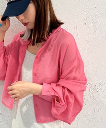 apres jour mignon | ショート丈シアーシャツ【ZOZOTOWN限定アイテム】(シャツ/ブラウス)