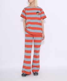 PUNYUS | ボーダーフレアパンツ(スウェットパンツ)