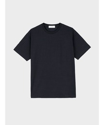 AOURE（アウール）の「和紙マイクロボーダーモックネックTシャツ（T