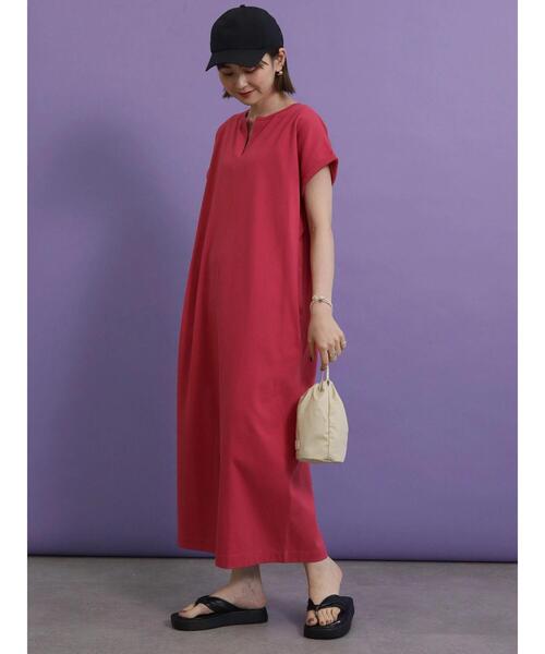 AMERICAN HOLIC(アメリカンホリック)の「スキッパーストレートワンピース(ワンピース・レディース・チャコールグレー/ピンク/ブルー・M/L)」の19枚目の写真