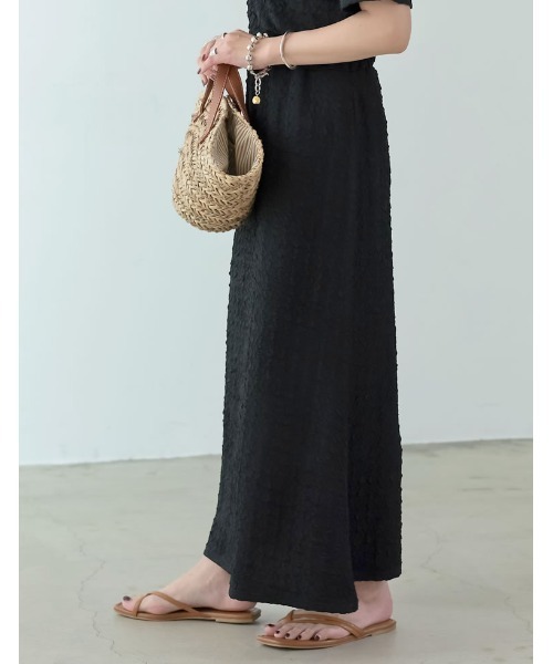 [低身長サイズ有]クラッシュカットジャガードマーメイドスカート