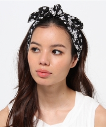 MOUSSY | FLOWER PATTERN HEAD BAND(ヘアバンド)