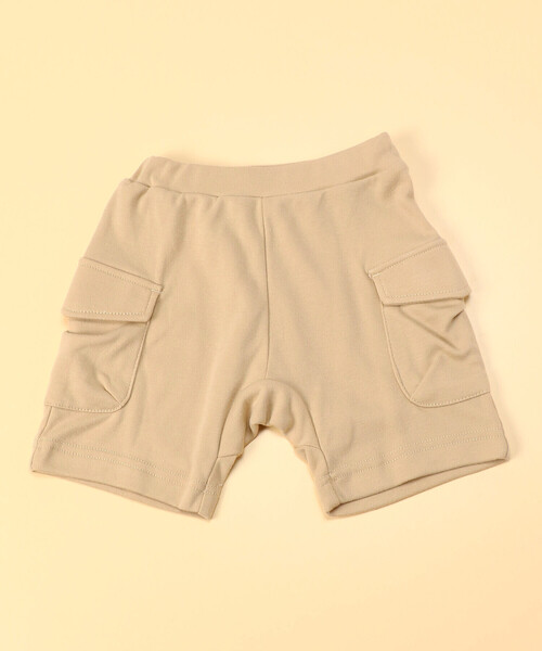 COMME CA ISM(コムサイズム)の「カーゴグルカパンツ(80・90cm)(カーゴパンツ・キッズ・ベージュ/ネイビー・80cm/90cm)」の1枚目の写真