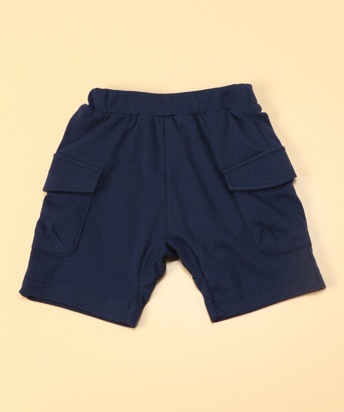 COMME CA ISM(コムサイズム)の「カーゴグルカパンツ(80・90cm)(カーゴパンツ・キッズ・ベージュ/ネイビー・80cm/90cm)」の2枚目の写真