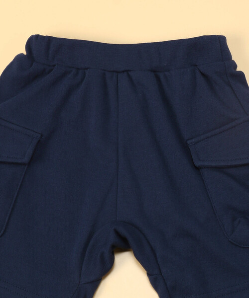 COMME CA ISM(コムサイズム)の「カーゴグルカパンツ(80・90cm)(カーゴパンツ・キッズ・ベージュ/ネイビー・80cm/90cm)」の4枚目の写真