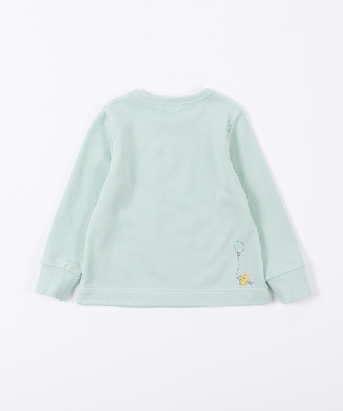 KP（ケーピー）の「日本製/mimiちゃんバルーンプリントと刺しゅうのミニ裏毛トレーナー(100～130cm)（スウェット・キッズ・ピンク/ミント/杢グレー・120cm/130cm/110cm/100cm）」の22枚目の写真