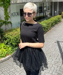 ボリュームチュールカットソー