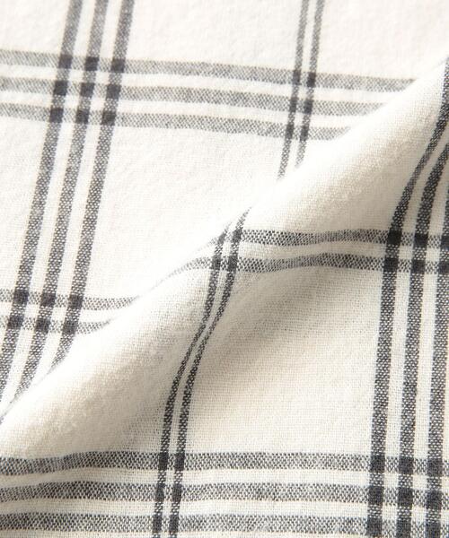 coen（コーエン）の「ウィンターリネンチェックバンドカラーシャツ（シャツ/ブラウス・メンズ・ネイビー/ダークブラウン/オフホワイト・X-LARGE/SMALL/LARGE/MEDIUM）」の22枚目の写真