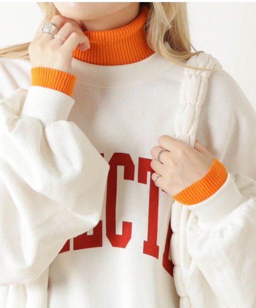 WEGO（ウィゴー）の「WEGO/タートルネックセーター（ニット/セーター・レディース・ブラック/ライム/オレンジ/ブルー/アイボリー/ライトブラウン/ピンク/ライトパープル/レッド・FREE）」の9枚目の写真