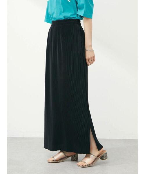 Green　Parks（グリーンパークス）の「・novem9 プリーツナロースカート（スカート・レディース・アイボリー/ブラック/ピンク/グリーン・FREE）」の19枚目の写真