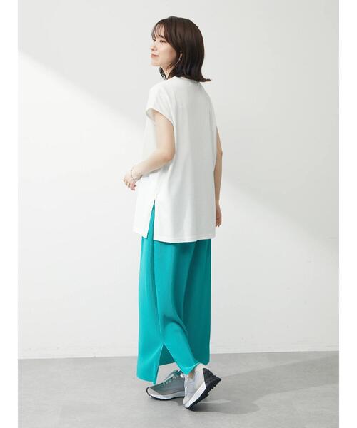 Green　Parks（グリーンパークス）の「・novem9 プリーツナロースカート（スカート・レディース・アイボリー/ブラック/ピンク/グリーン・FREE）」の17枚目の写真