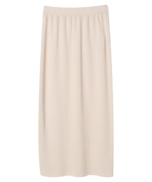 Green　Parks（グリーンパークス）の「・novem9 プリーツナロースカート（スカート・レディース・アイボリー/ブラック/ピンク/グリーン・FREE）」の2枚目の写真