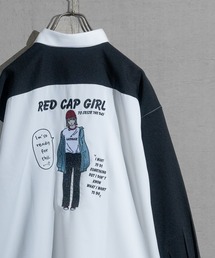Red Cap Girl | 【a-r】〔Red Cap Girl/レッドキャップガール〕ナチュラルストレッチポリエステル バック刺繍シャツ　長袖(シャツ/ブラウス)