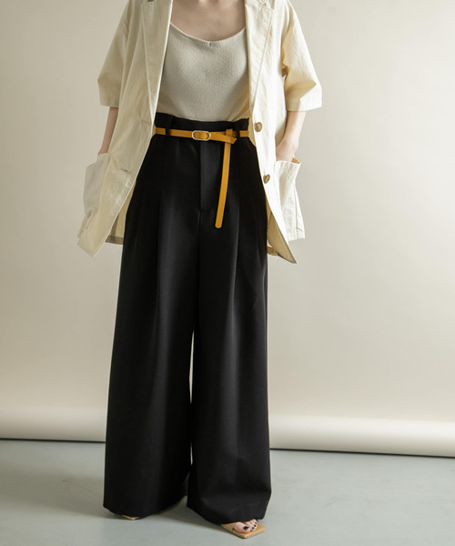 SMELLY（スメリー）の「オーバルリングベルト（ベルト・レディース・キャメル/ブラック・-）」の9枚目の写真