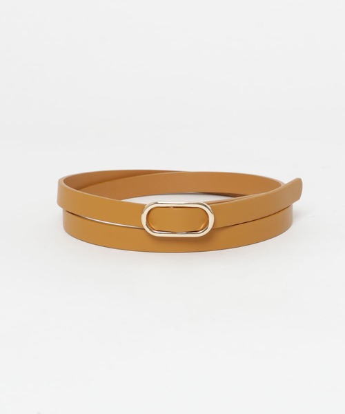 SMELLY（スメリー）の「オーバルリングベルト（ベルト・レディース・キャメル/ブラック・-）」の10枚目の写真