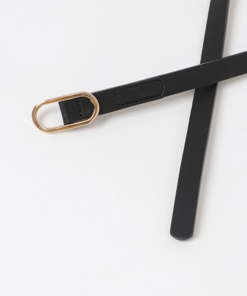 SMELLY（スメリー）の「オーバルリングベルト（ベルト・レディース・キャメル/ブラック・-）」の13枚目の写真