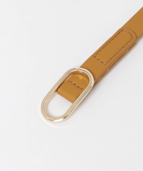 SMELLY（スメリー）の「オーバルリングベルト（ベルト・レディース・キャメル/ブラック・-）」の14枚目の写真