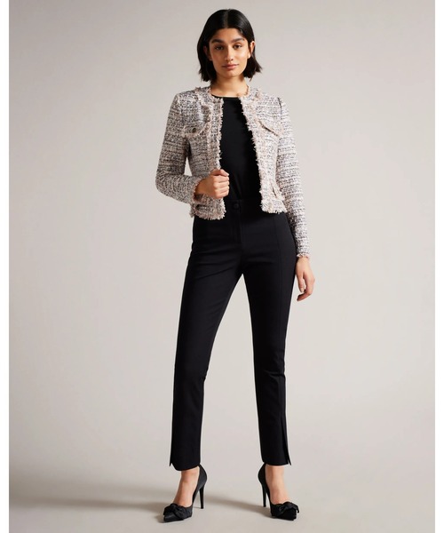 Ted Baker(テッドベーカー)の「RENATA ショート フリンジ ジャケット(テーラードジャケット・レディース・ライトピンク・1/2/3/0)」の8枚目の写真