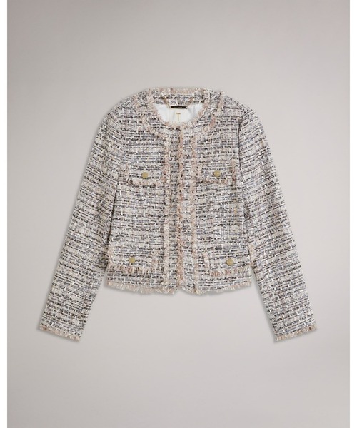 Ted Baker(テッドベーカー)の「RENATA ショート フリンジ ジャケット(テーラードジャケット・レディース・ライトピンク・1/2/3/0)」の10枚目の写真