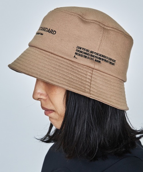 DOUBLE STANDARD CLOTHING（ダブルスタンダードクロージング）の「メジャー裏毛ハット（ハット・レディース・チャコール/キャメル・FREE）」の13枚目の写真