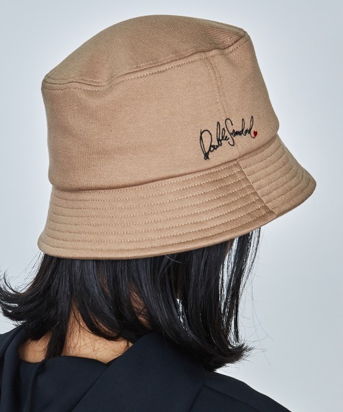 DOUBLE STANDARD CLOTHING（ダブルスタンダードクロージング）の「メジャー裏毛ハット（ハット・レディース・チャコール/キャメル・FREE）」の15枚目の写真