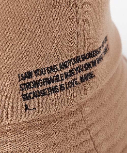 DOUBLE STANDARD CLOTHING（ダブルスタンダードクロージング）の「メジャー裏毛ハット（ハット・レディース・チャコール/キャメル・FREE）」の6枚目の写真