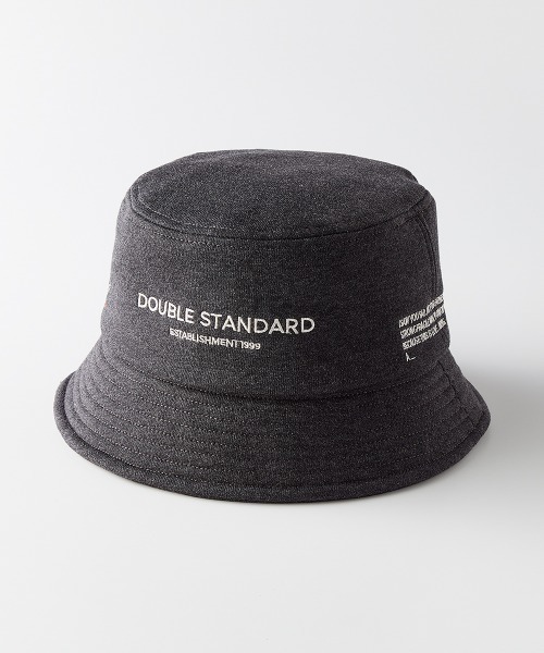 DOUBLE STANDARD CLOTHING（ダブルスタンダードクロージング）の「メジャー裏毛ハット（ハット・レディース・チャコール/キャメル・FREE）」の3枚目の写真