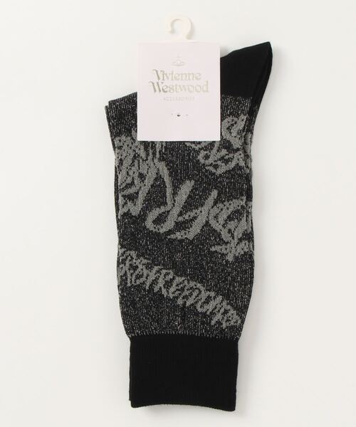 Vivienne Westwood（ヴィヴィアンウエストウッド）の「FREEDOM FIGHTERｿｯｸｽ（ソックス/靴下・レディース・ブラック系/レッド系・FREE）」の2枚目の写真