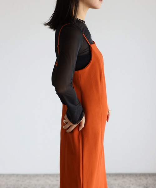 Bonjour Sagan（ボンジュールサガン）の「ポンチマーメイドキャミワンピース（ワンピース・レディース・ブラック/テラコッタ・FREE）」の16枚目の写真