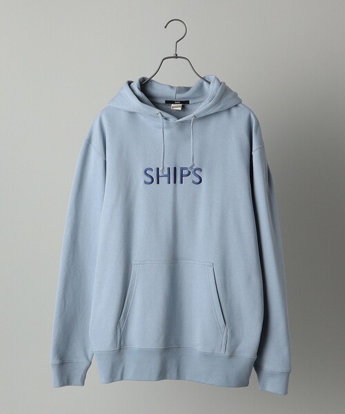 SHIPS(シップス)の「*SHIPS: 刺繍 SHIPS ロゴ ユニセックス スウェット パーカー 22FW(パーカー・メンズ・ブラック/オリーブ/ライトブルー・SMALL/MEDIUM/LARGE/X-LARGE)」の6枚目の写真