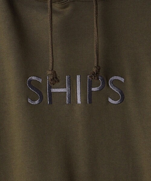 SHIPS(シップス)の「*SHIPS: 刺繍 SHIPS ロゴ ユニセックス スウェット パーカー 22FW(パーカー・メンズ・ブラック/オリーブ/ライトブルー・SMALL/MEDIUM/LARGE/X-LARGE)」の15枚目の写真