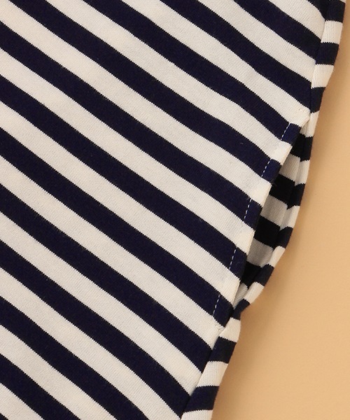 kladskap(クレードスコープ)の「ネコ衿ボーダーワンピース(ワンピース・キッズ・アイボリー/グリーン・90cm/100cm/110cm/80cm/120cm)」の8枚目の写真