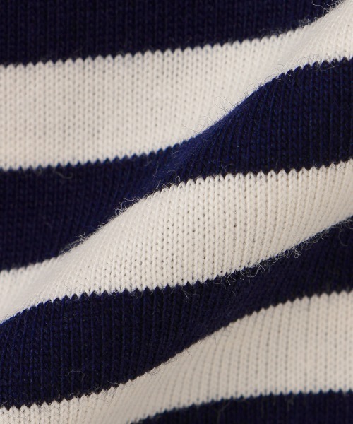 kladskap(クレードスコープ)の「ネコ衿ボーダーワンピース(ワンピース・キッズ・アイボリー/グリーン・90cm/100cm/110cm/80cm/120cm)」の9枚目の写真