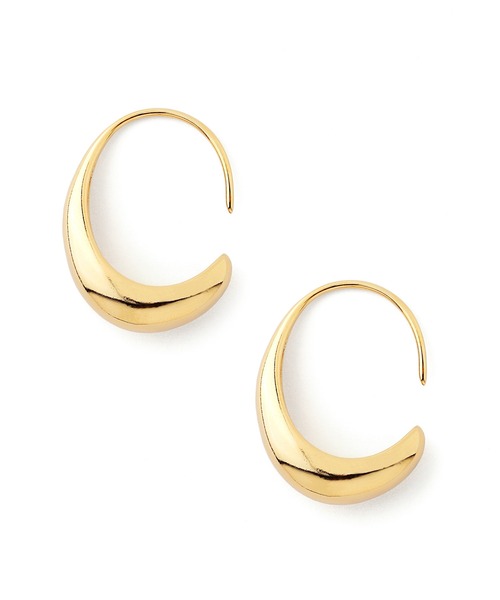 ANEMONE（アネモネ）の「ドロップメタルカールピアス（ピアス（両耳用）・レディース・シルバー/ゴールド・FREE）」の6枚目の写真