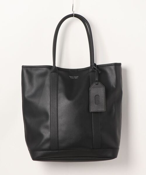 BACK NUMBER(バックナンバー)の「【BACK NUMBER】ケース付きフェイクレザートートバック【A4対応】(トートバッグ・メンズ・ブラック/ネイビー・ONE SIZE)」の8枚目の写真
