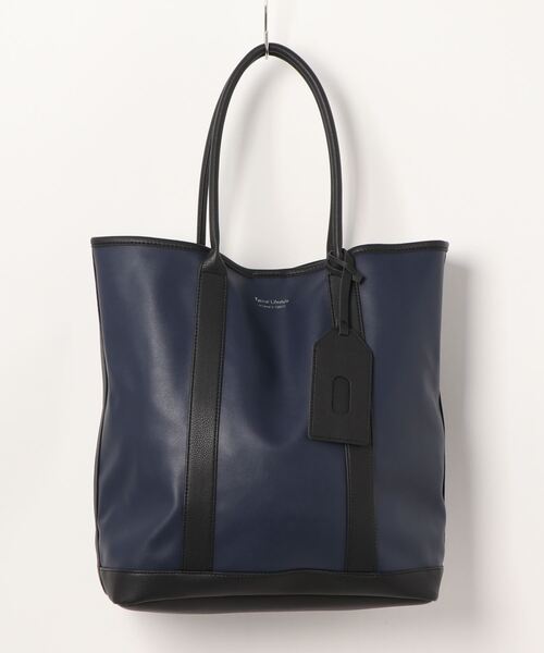 BACK NUMBER(バックナンバー)の「【BACK NUMBER】ケース付きフェイクレザートートバック【A4対応】(トートバッグ・メンズ・ブラック/ネイビー・ONE SIZE)」の7枚目の写真