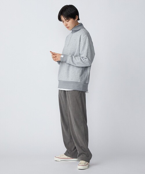 SHIPS(シップス)の「【SHIPS別注】THYARD: SOLOTEX(R) ハーフジップ スウェット(スウェット・メンズ・ブラック/グレー/ネイビー・SMALL/MEDIUM/LARGE/X-LARGE)」の13枚目の写真