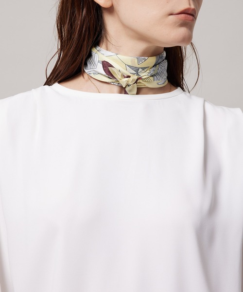 ROPE'（ロペ）の「ショルダータックとろみブラウス（シャツ/ブラウス・レディース・ブラック/ホワイト/ベージュ系その他・38）」の14枚目の写真