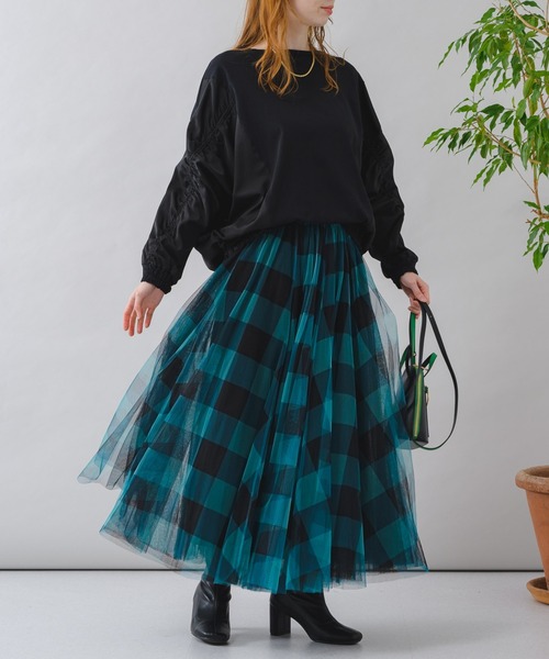 vingtrois（バントロア）の「vingtrois シャーリング切替カットプルオーバー（Tシャツ/カットソー・レディース・ブラック/グレイッシュベージュ/ホワイト・FREE）」の15枚目の写真